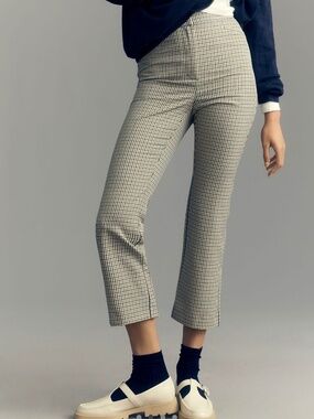 Anthropologie Maeve Plaid Crop Kick Flare Pants ✨